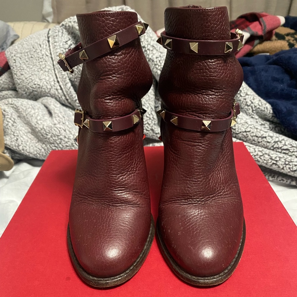 Authentic used Valentino Rockstud Booties.